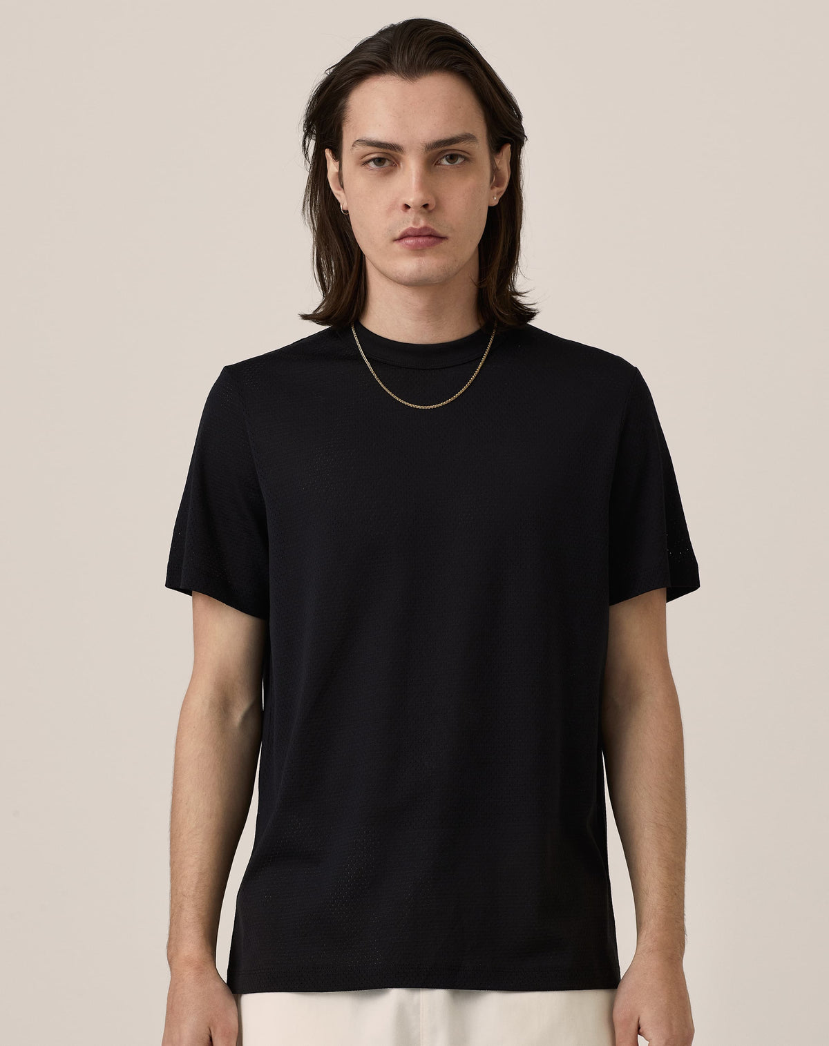 Marvin Mesh Tee - Washed Black