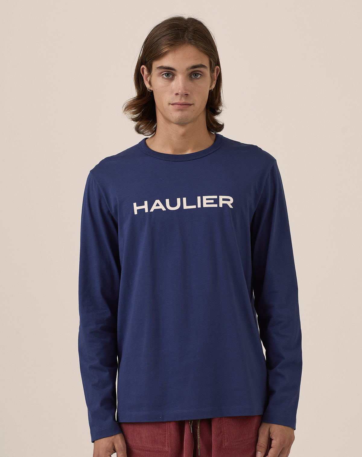 Elbow Patch Logo Tee - Washed Navy Jersey