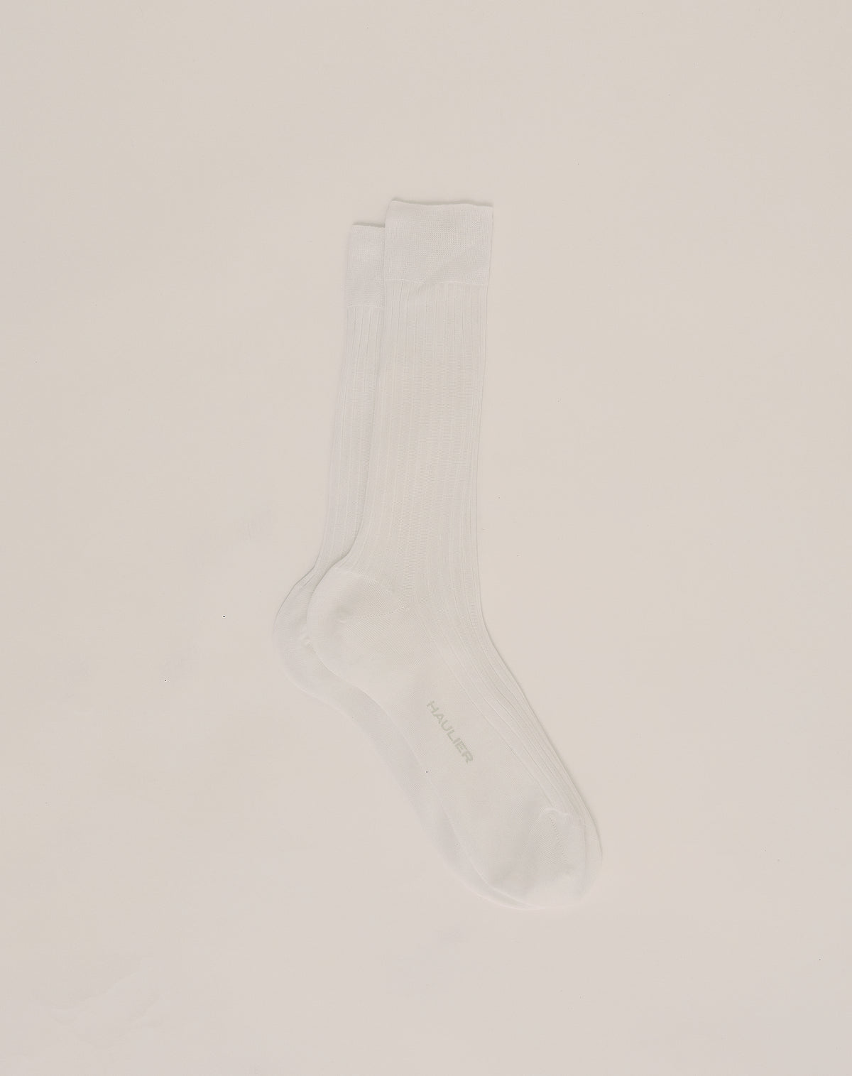 Fine Mercerised Cotton Sock - White