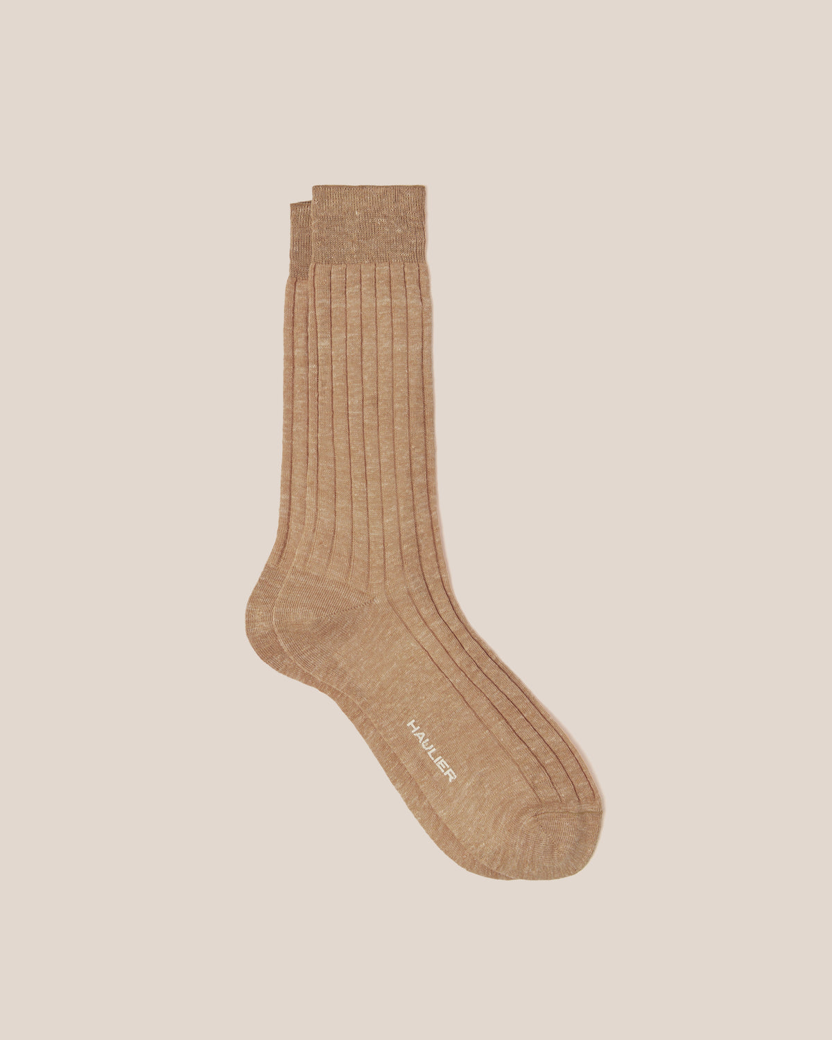 Linen Sock - Orange Melange