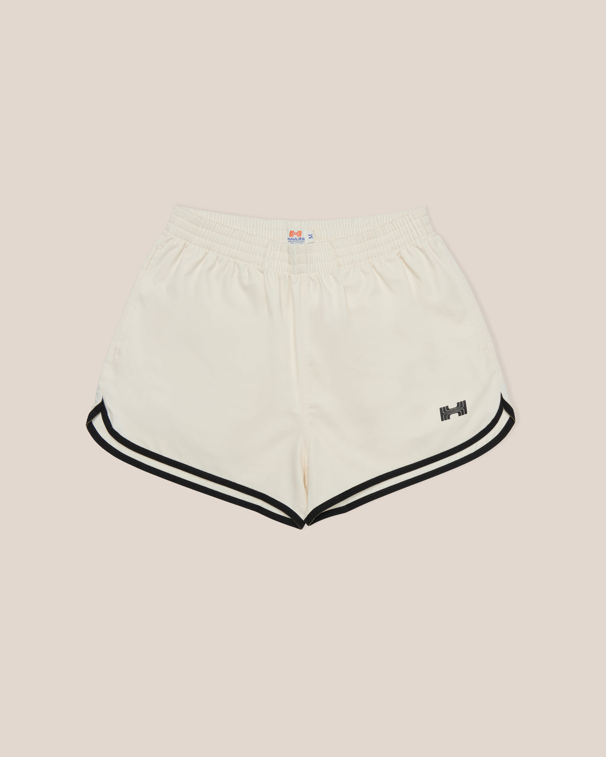 Monaco Track Short - Ecru and Black