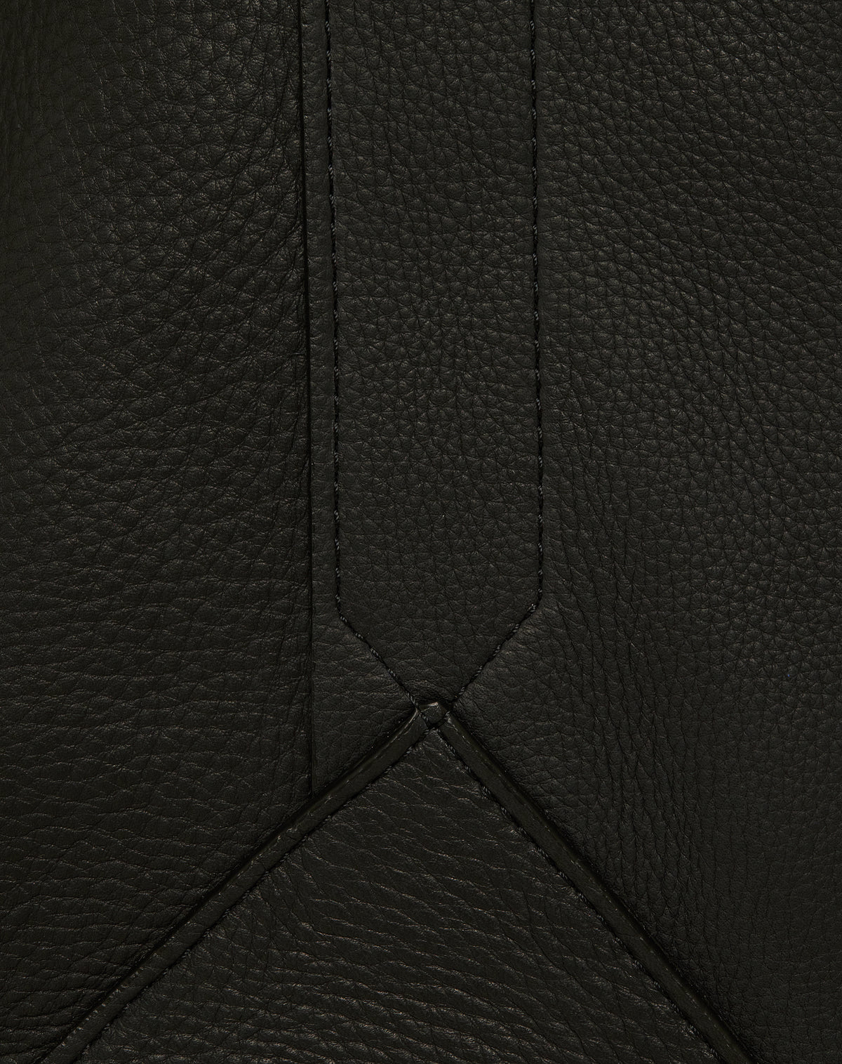 Leather Utility Tote - Black