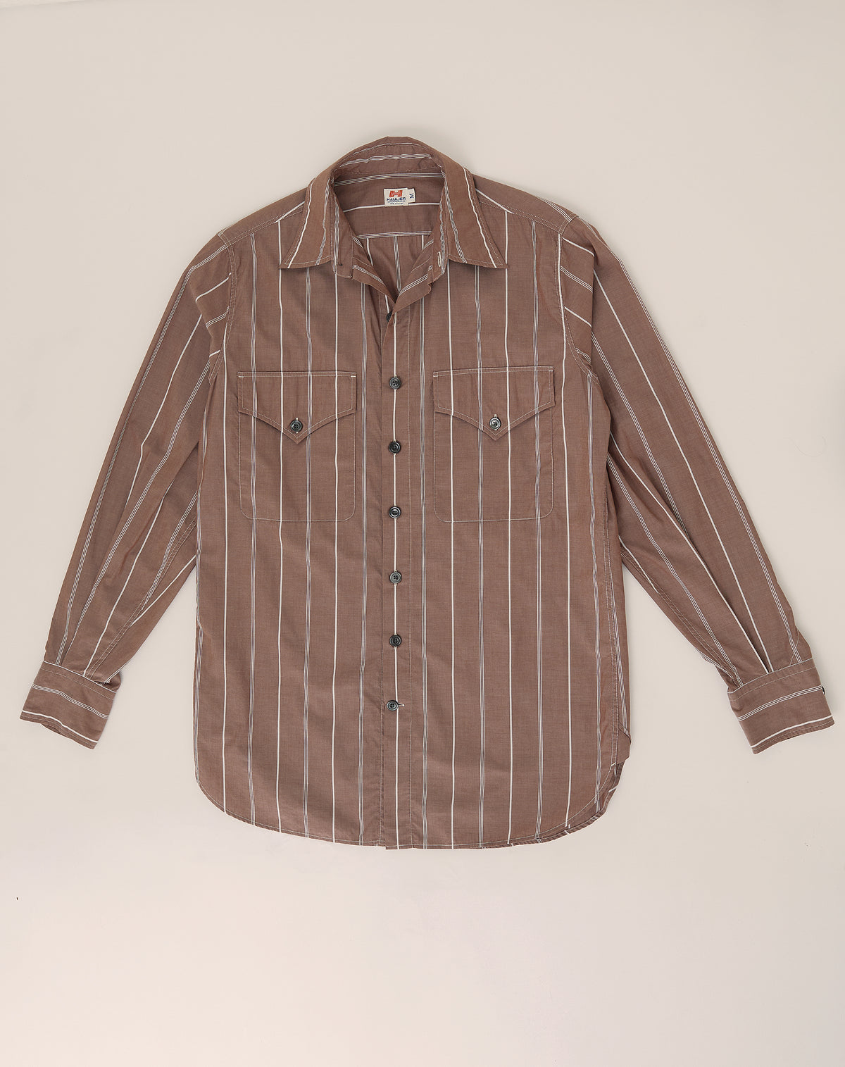 Service Shirt - Brown Multi Stripe