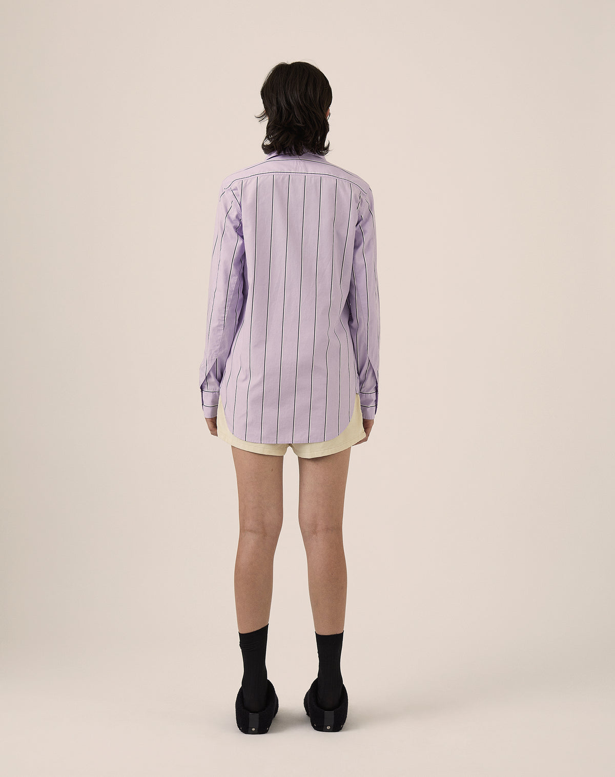 Service Shirt - Lavender Stripe