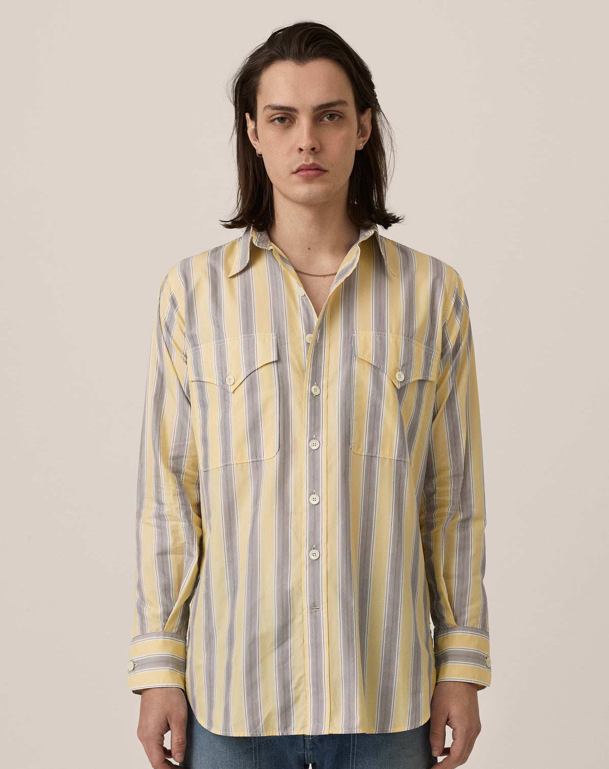 Summer Service Shirt - Buff Yellow