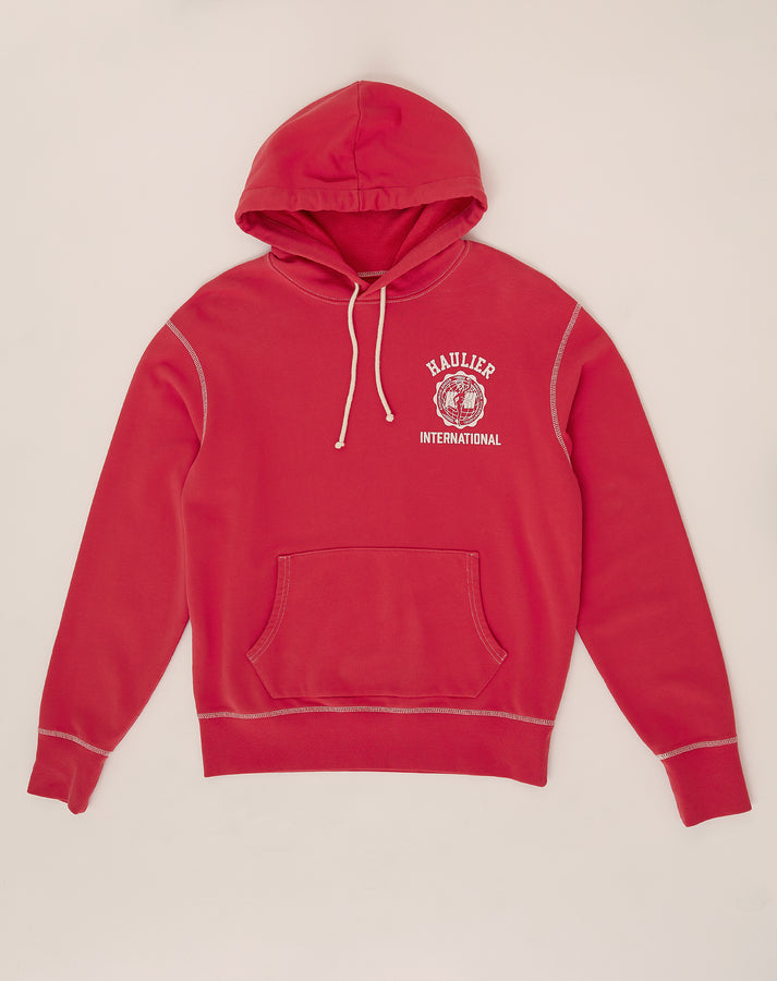 Brockton Hooded Sweatshirt - Washed Red Fleece
