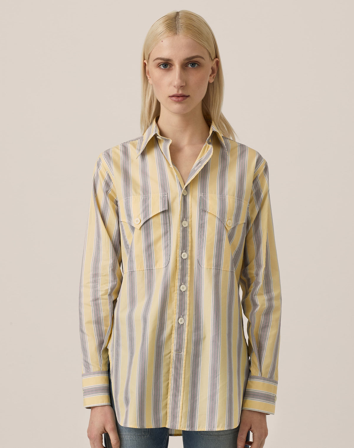 Summer Service Shirt - Buff Yellow