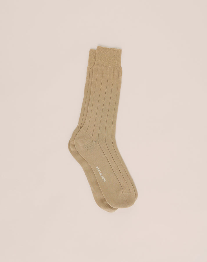 Pima Cotton Sock - Sand