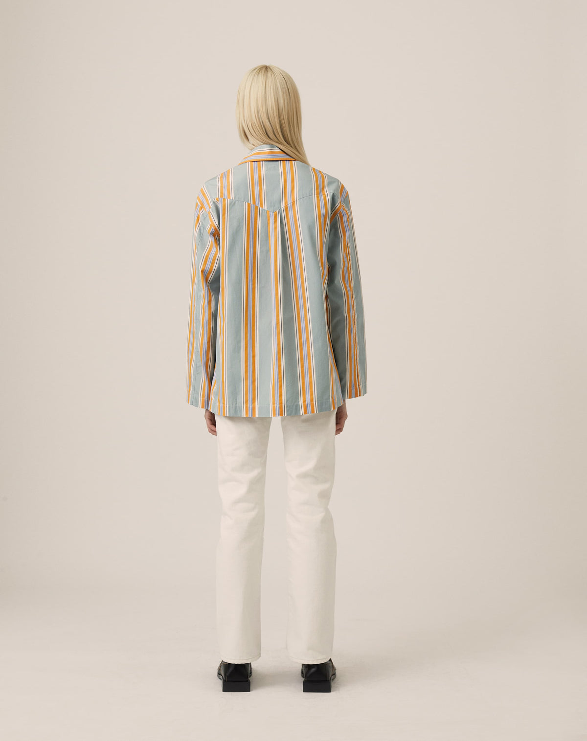 Surplus Pyjama Shirt - Orange Multistripe